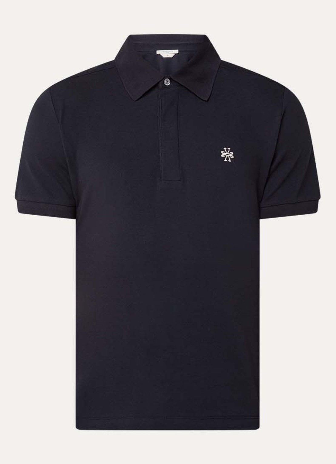 Jacob Cohën Regular fit polo van piqué katoen - voorkant 2 donkerblauw