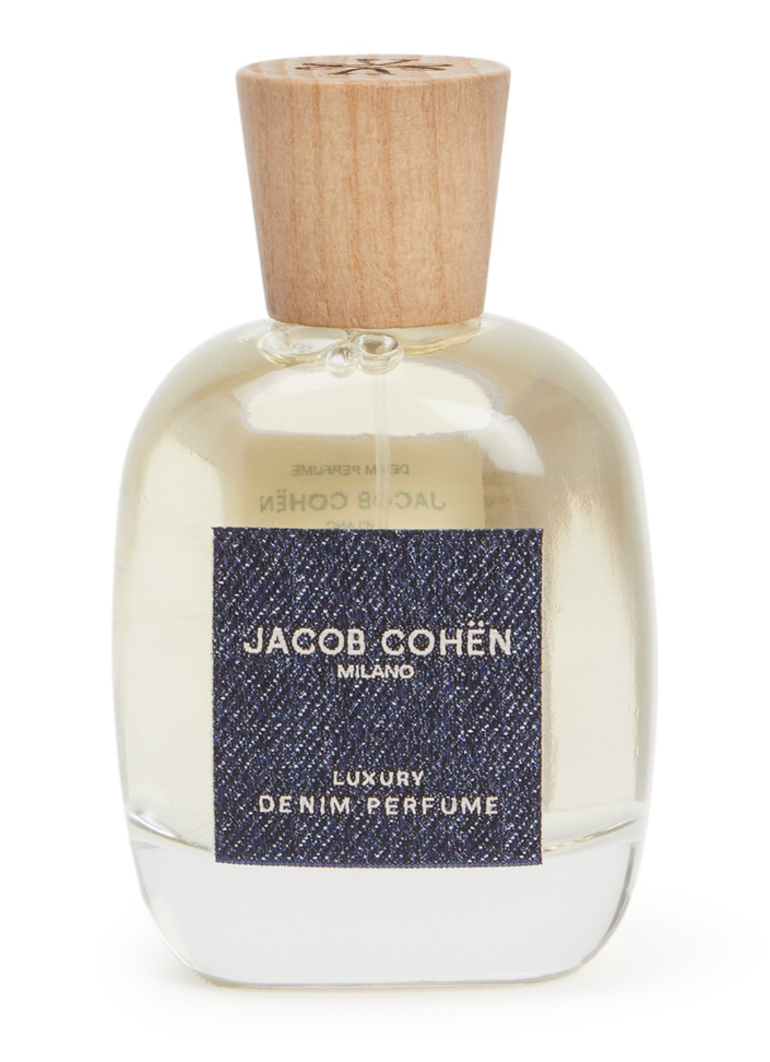 Jacob Cohën Sandlewood denim parfum 100 ml - voorkant transparant