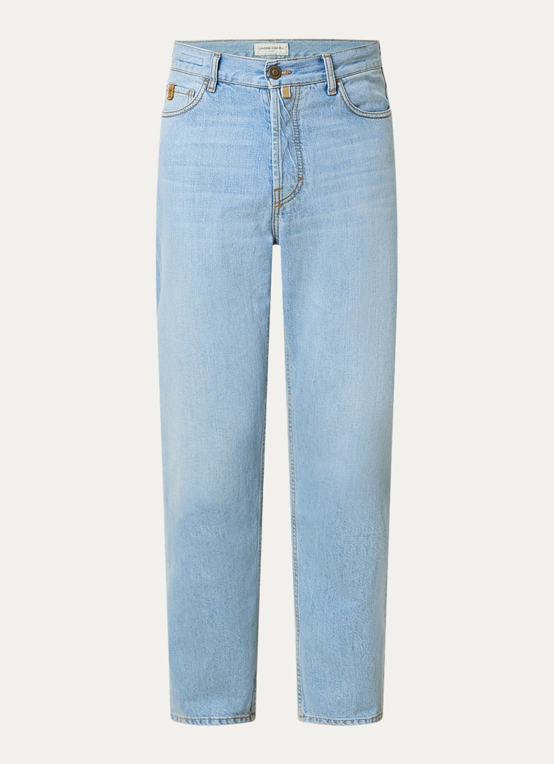 Jacob Cohën Sean straight leg jeans met lichte wassing - voorkant 2 indigo