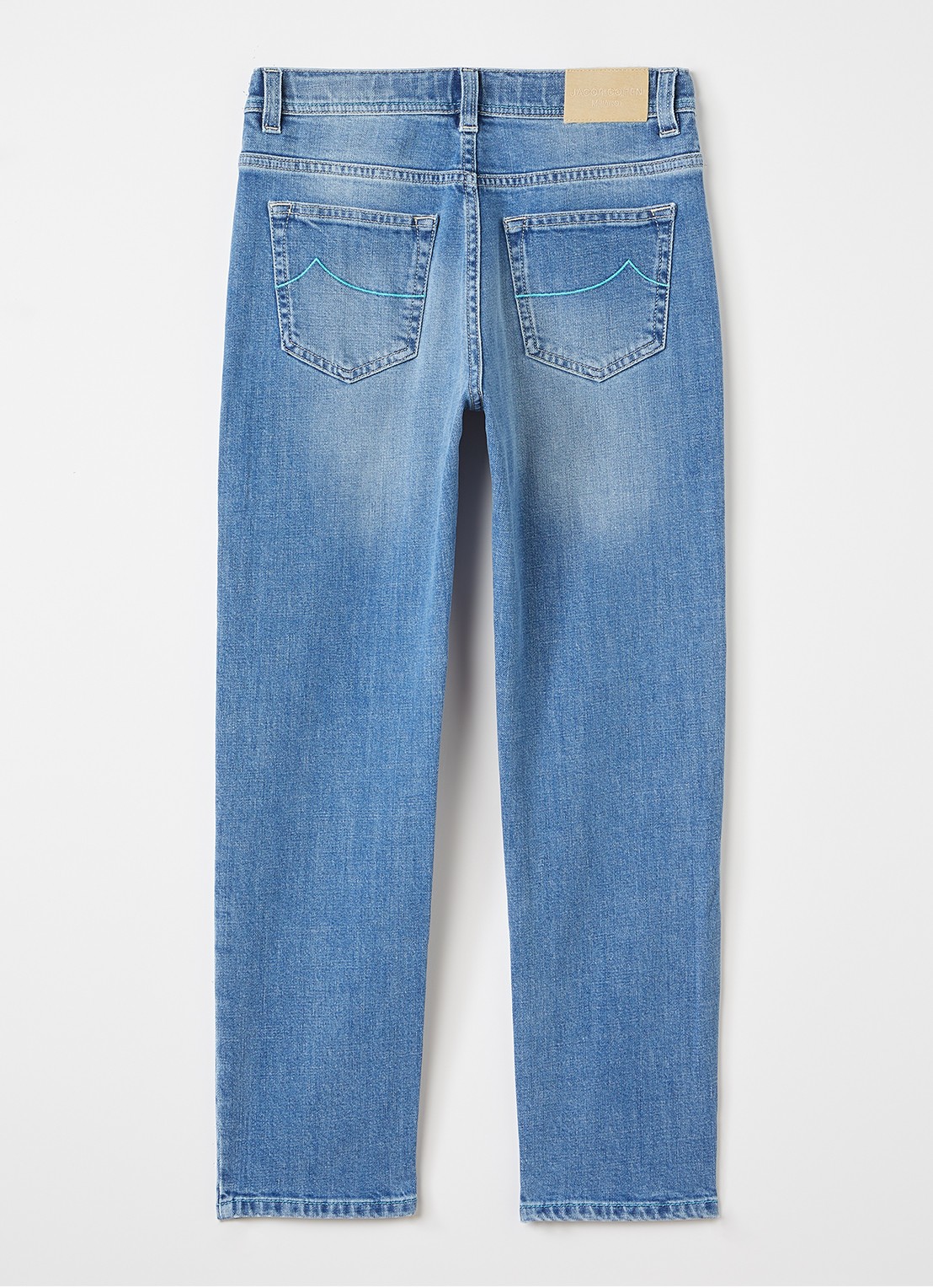 Jacob Cohën Slim fit jeans met lichte wassing - voorkant 3 indigo