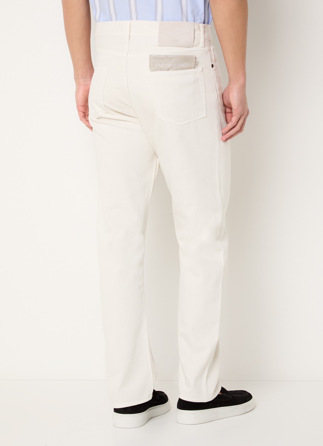 Jacob Cohën Straight leg jeans met gekleurde wassing - achterkant gebroken wit