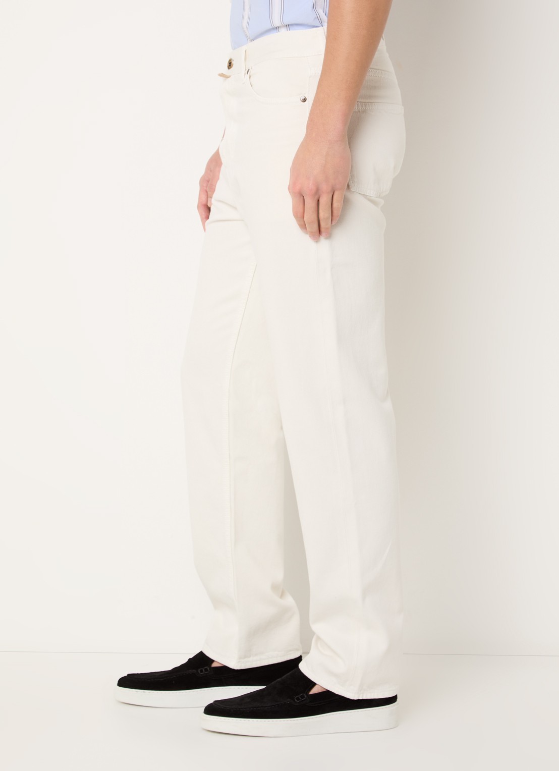 Jacob Cohën Straight leg jeans met gekleurde wassing - detail 5 gebroken wit