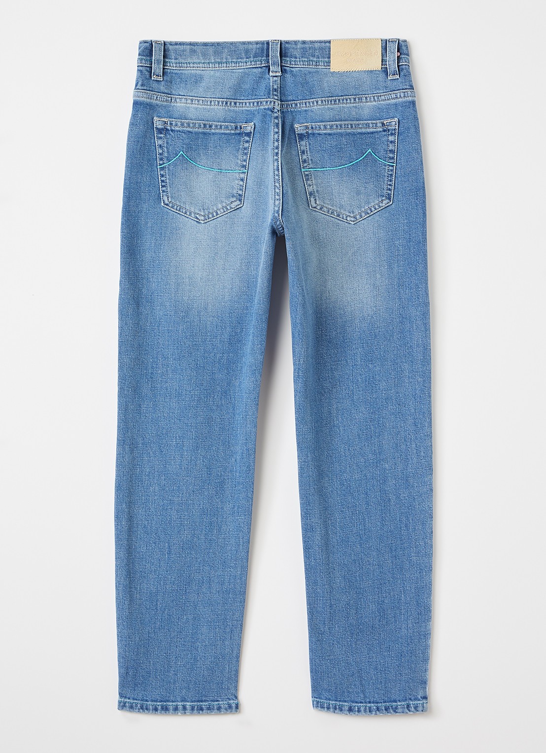 Jacob Cohën Straight leg jeans met medium wassing - voorkant 2 indigo