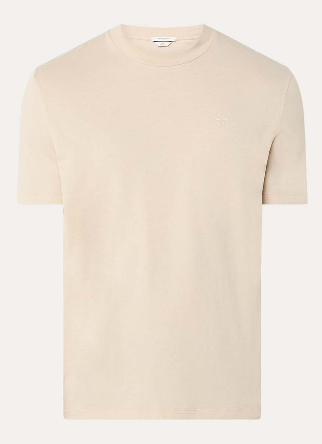 Jacob Cohën T-shirt met logo - voorkant beige