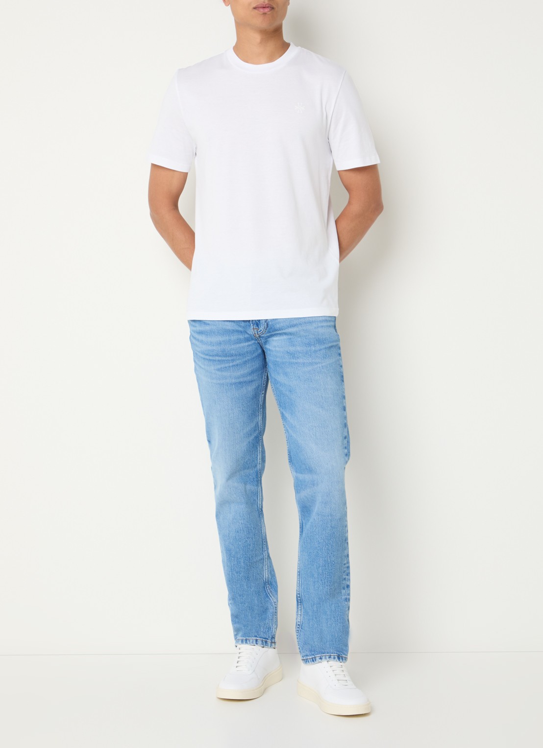 Jacob Cohën T-shirt met logo - voorkant 4 wit