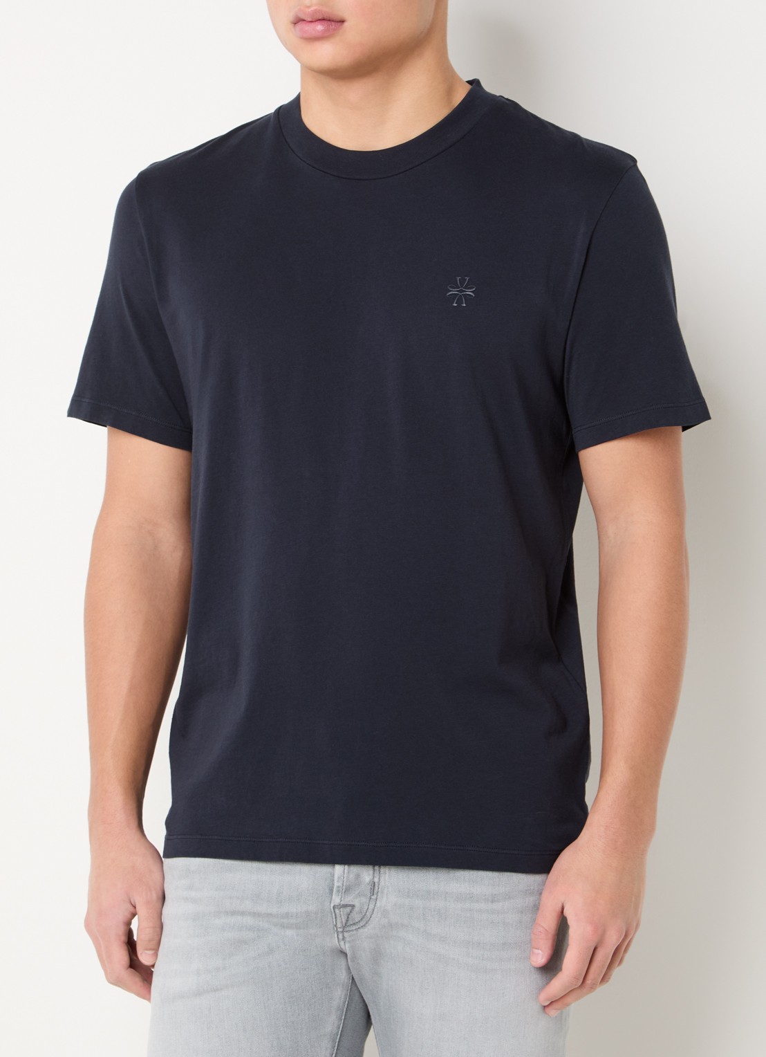 Jacob Cohën T-shirt met logo - detail 4 donkerblauw
