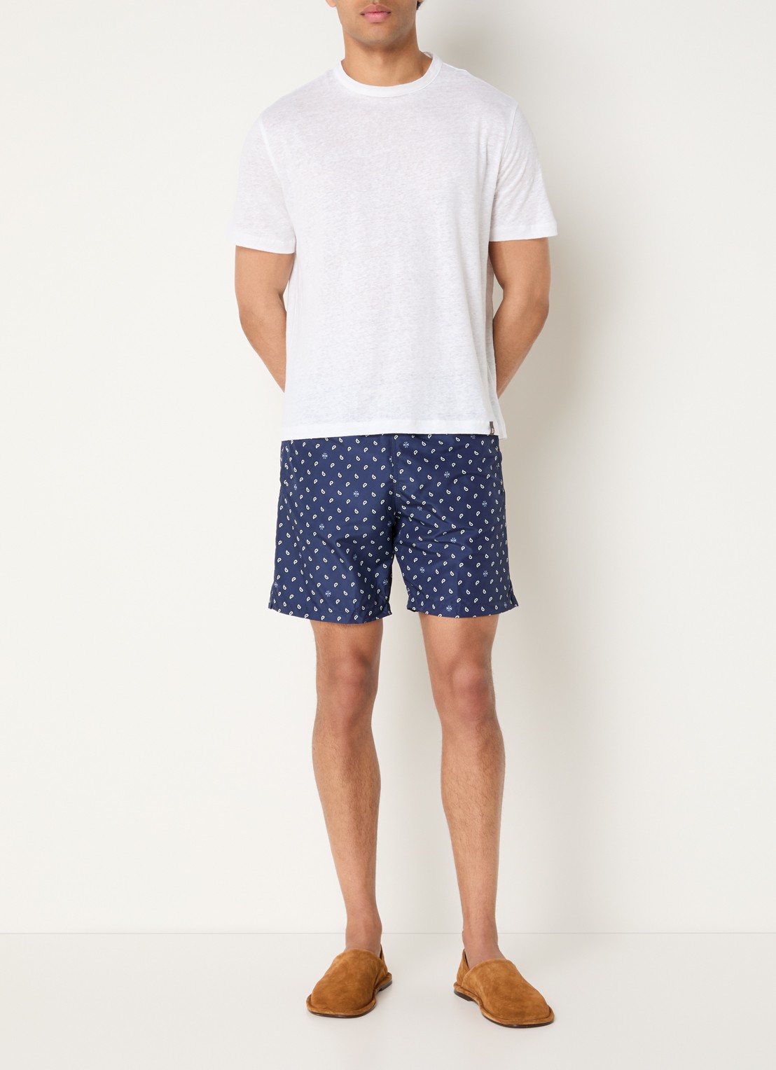 Jacob Cohën Zwemshorts met steekzakken - voorkant 2 donkerblauw