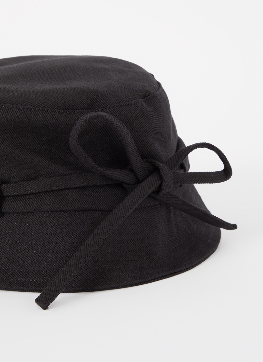 Jacquemus Bucket hoed met logo - detail 3 zwart