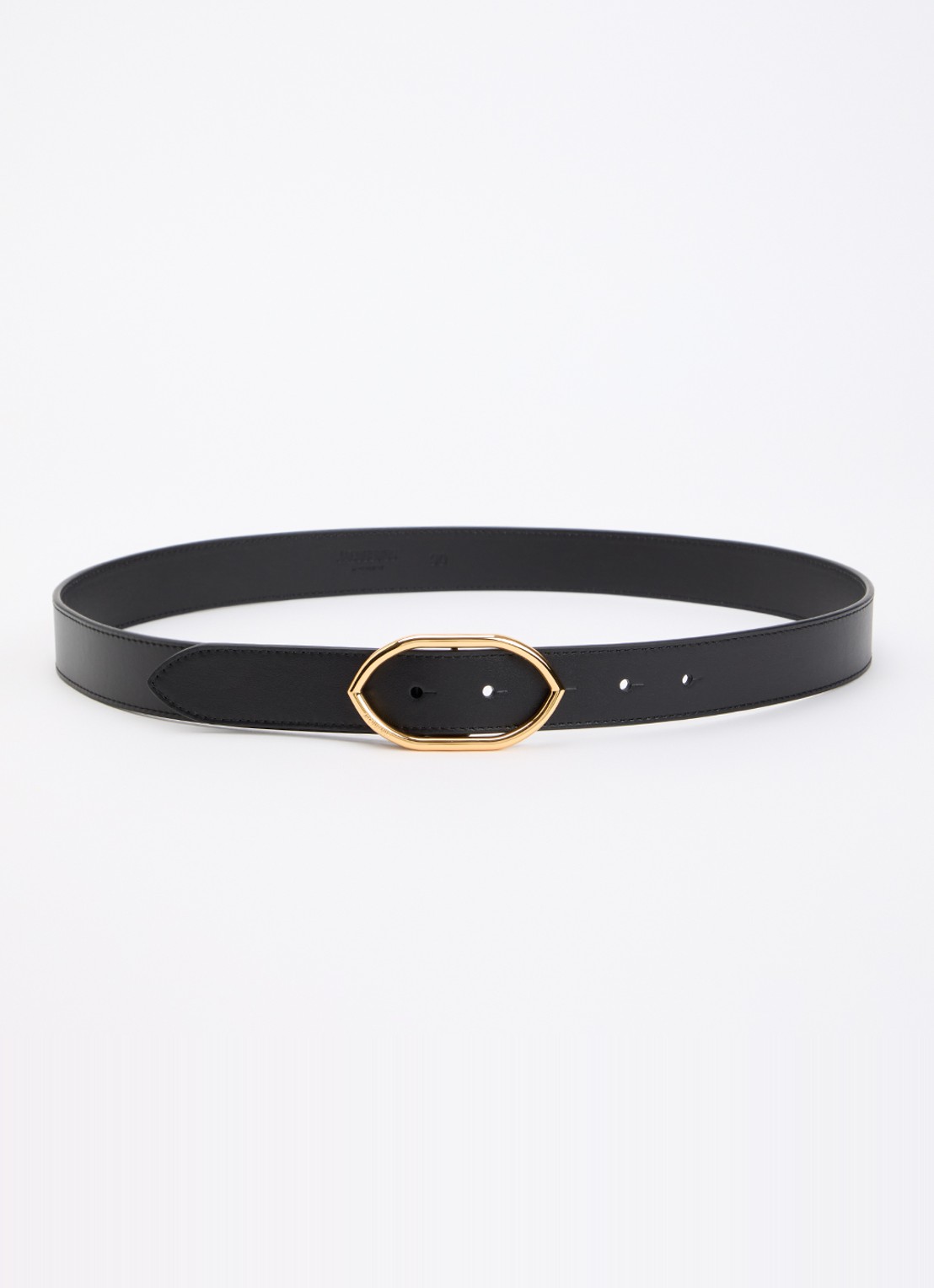 Jacquemus Calisson riem van leer - voorkant 2 zwart