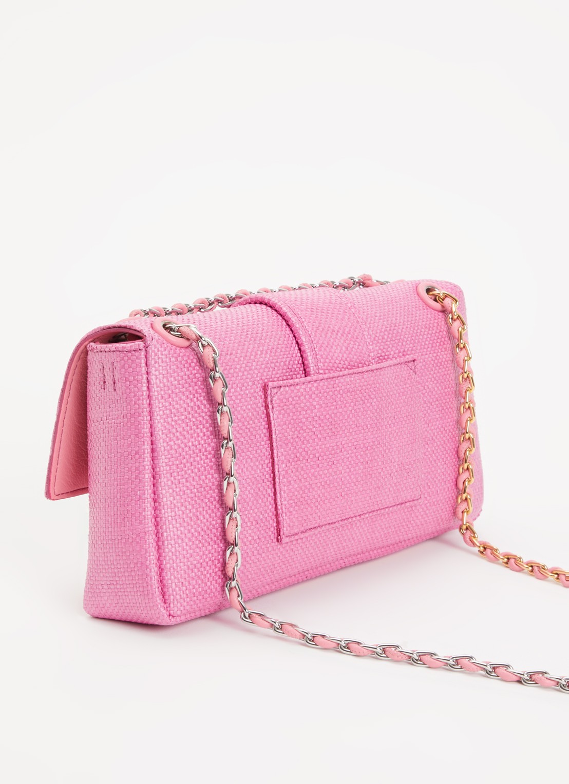 Jacquemus Crossbodytas met logo - achterkant roze