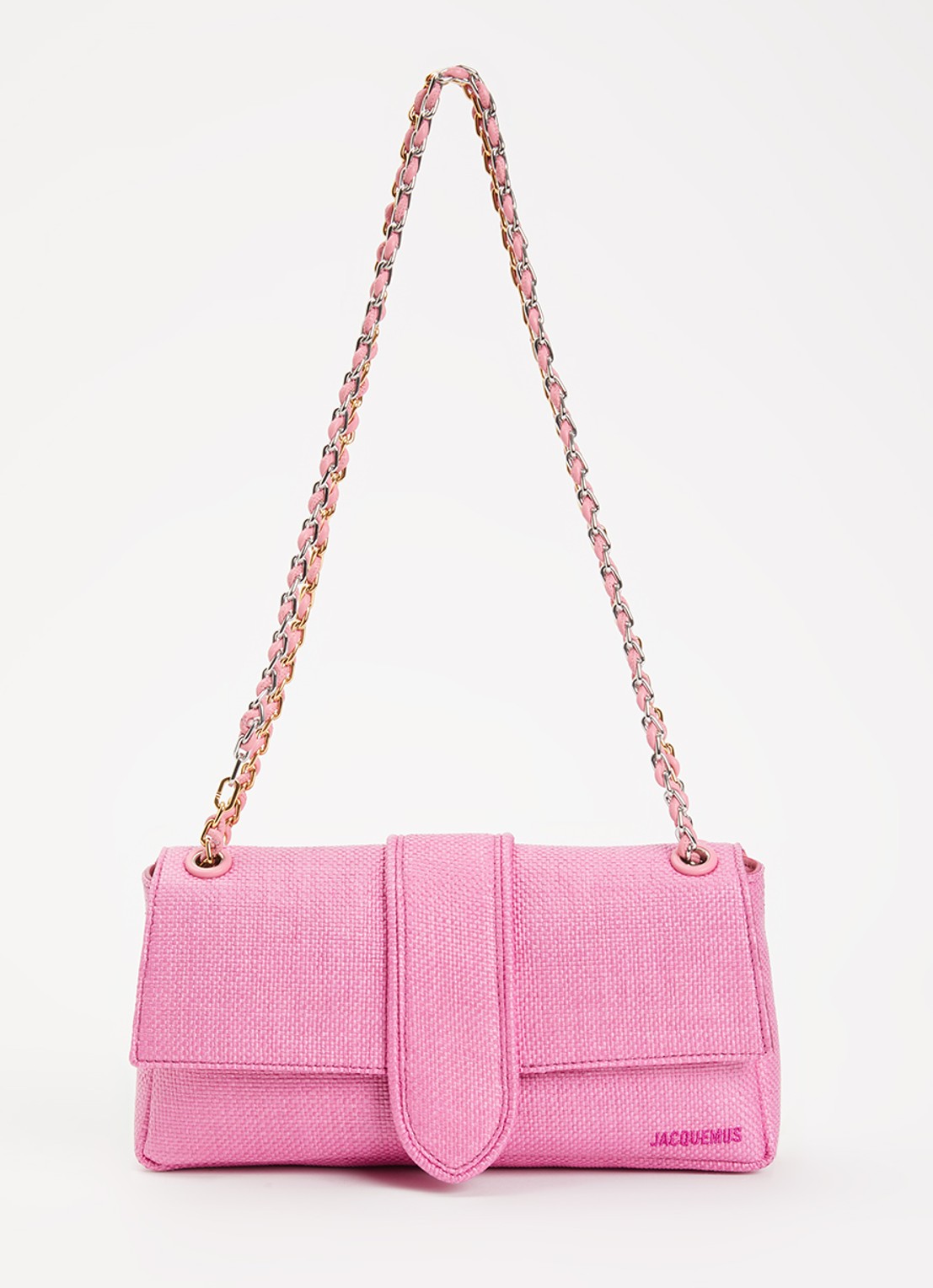 Jacquemus Crossbodytas met logo - voorkant 2 roze