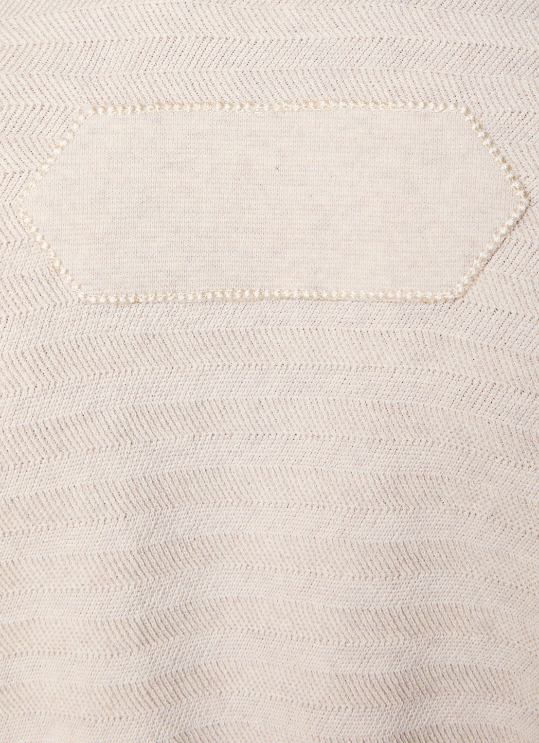 Jacquemus Fijngebreide regular fit polo in zijdeblend met V-hals - detail 3 beige