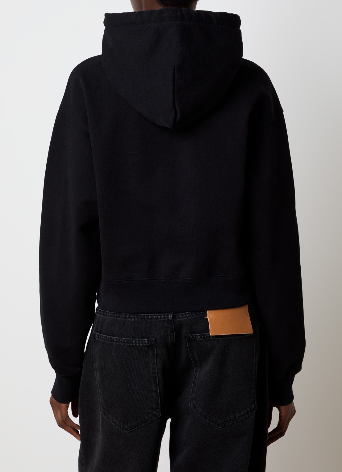 Jacquemus Hoodie met logo - achterkant 3 zwart
