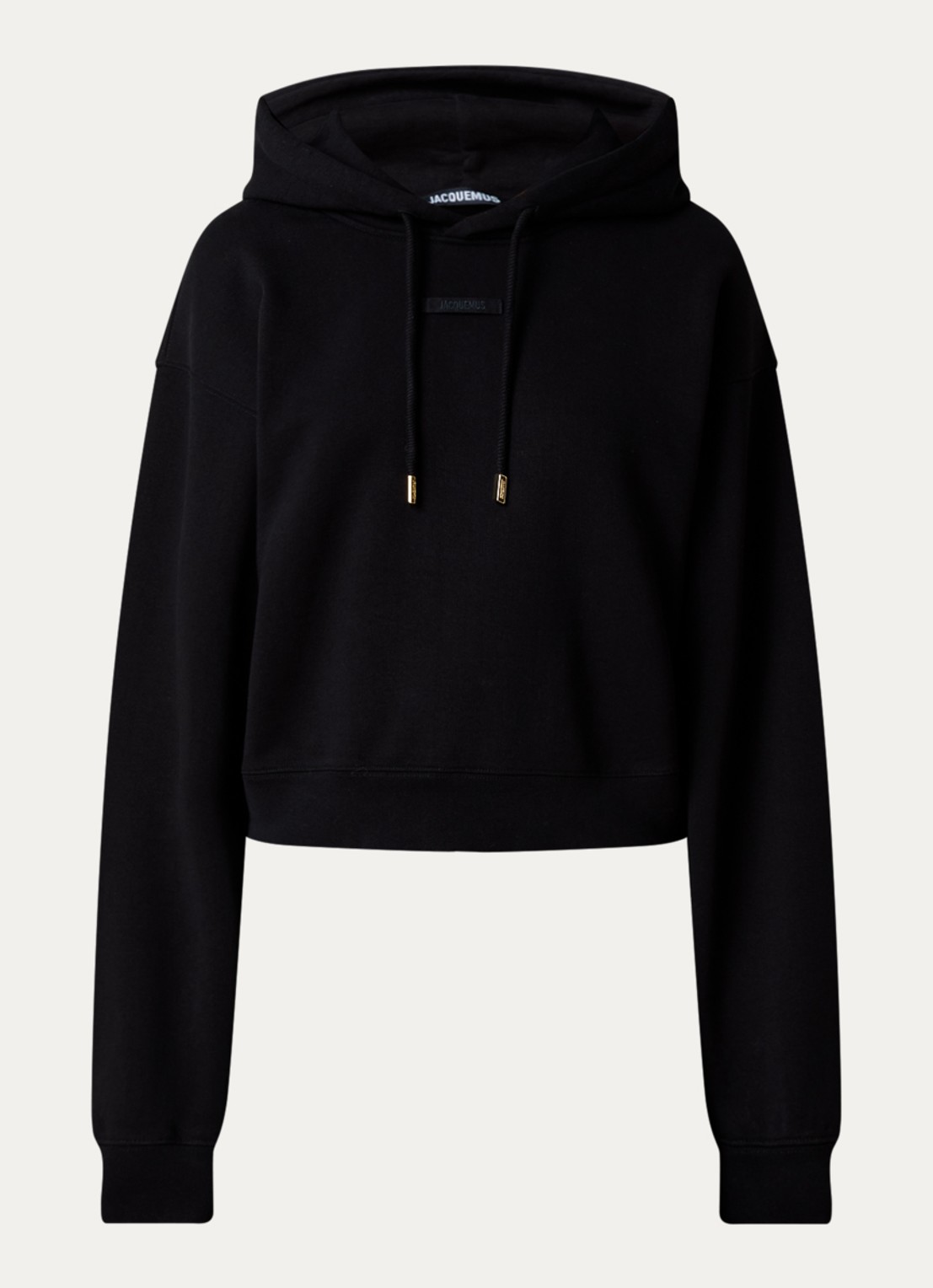Jacquemus Hoodie met logo - voorkant zwart