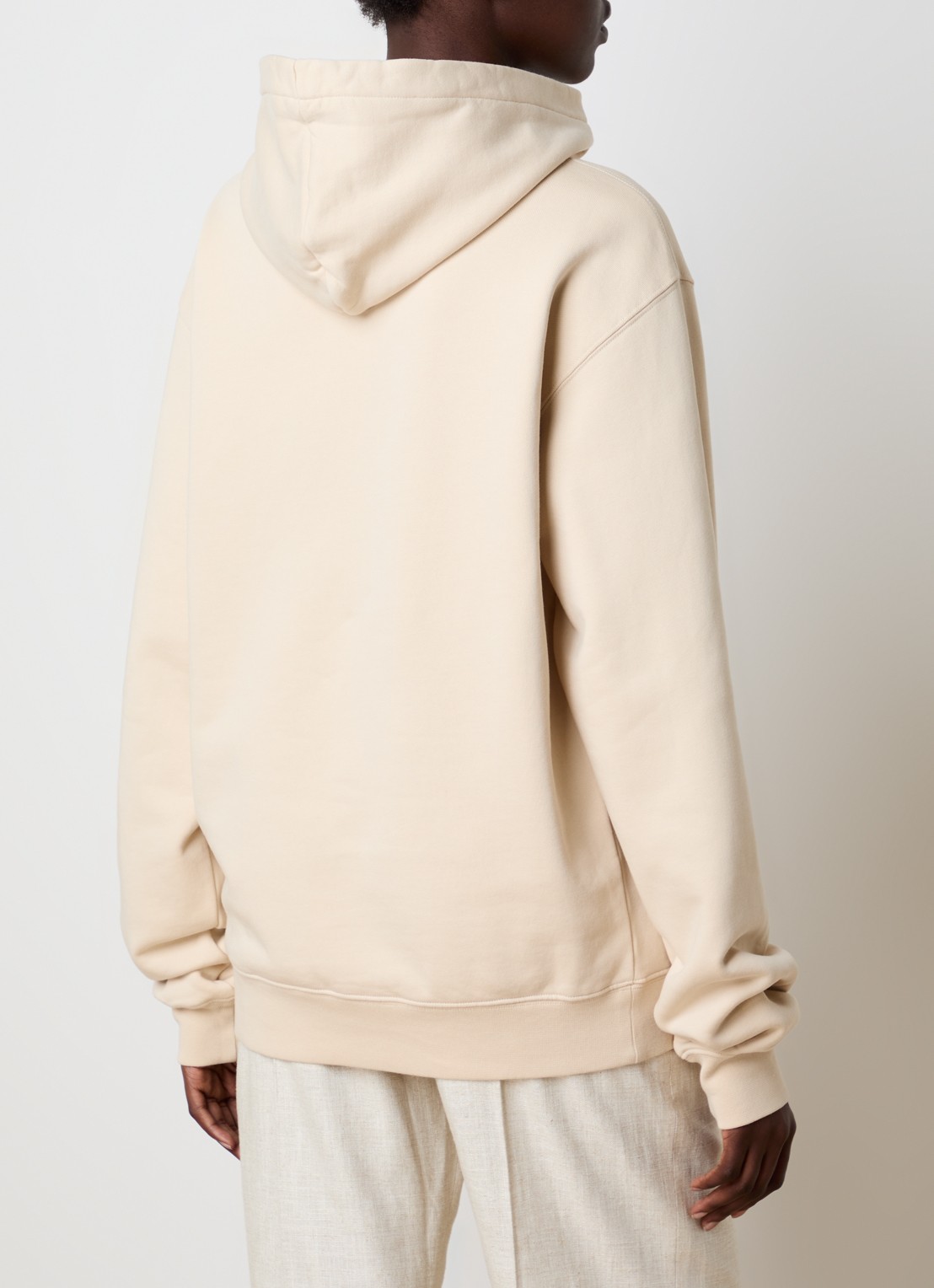 Jacquemus Hoodie met logo - achterkant 6 beige