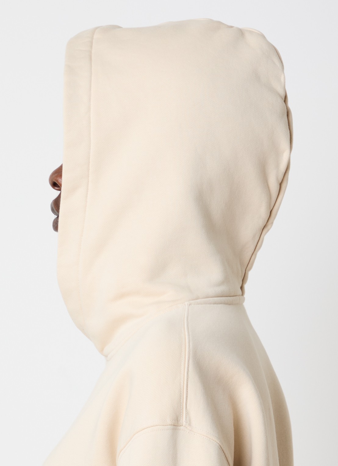 Jacquemus Hoodie met logo - detail 2 beige