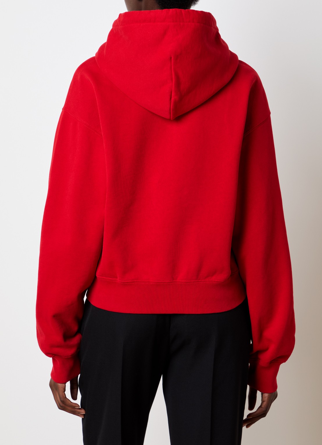 Jacquemus Hoodie met logo - achterkant 3 donkerrood