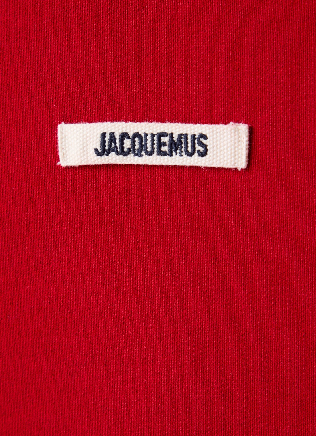 Jacquemus Hoodie met logo - detail 6 donkerrood