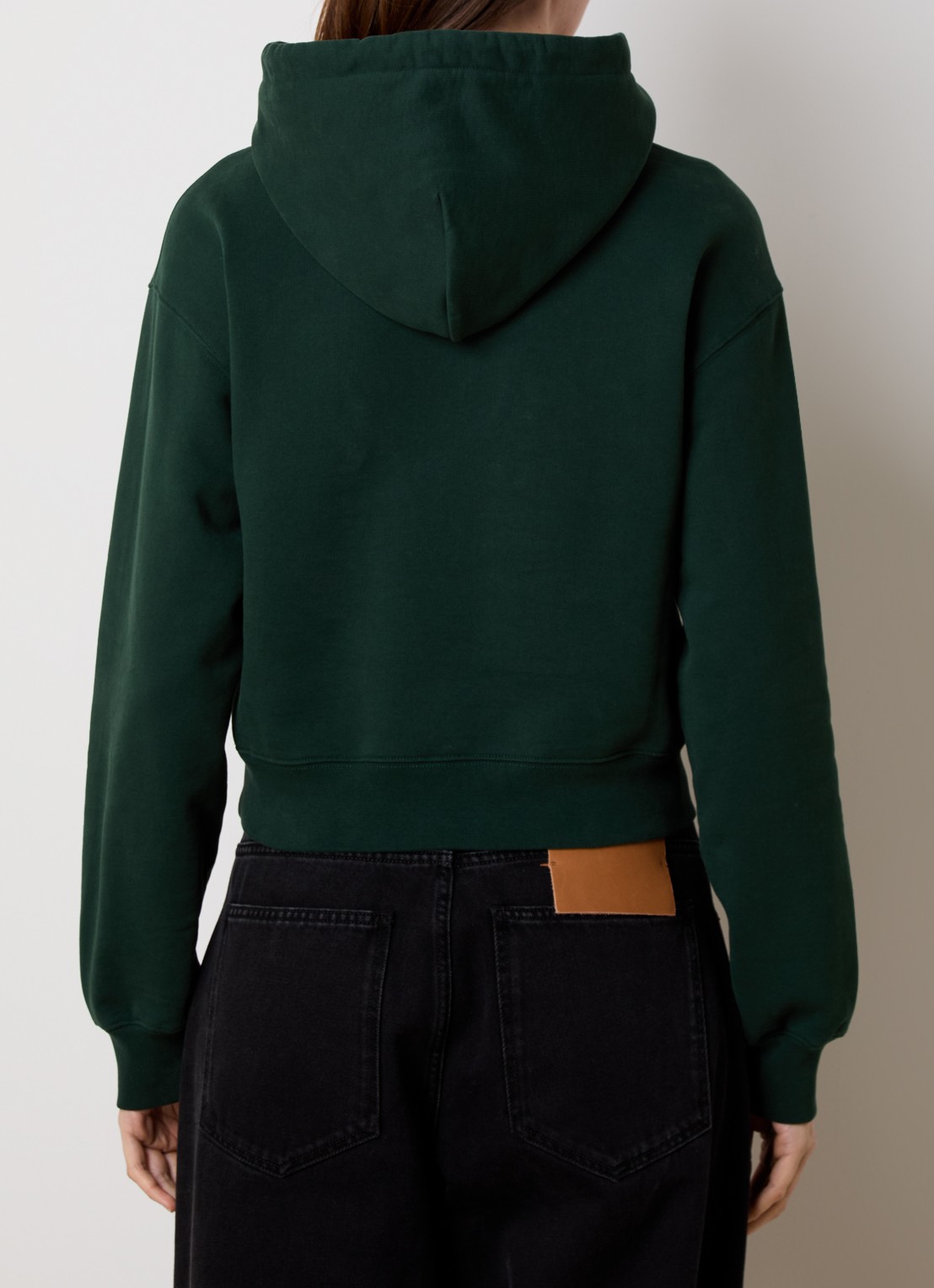 Jacquemus Hoodie met logo - achterkant groen