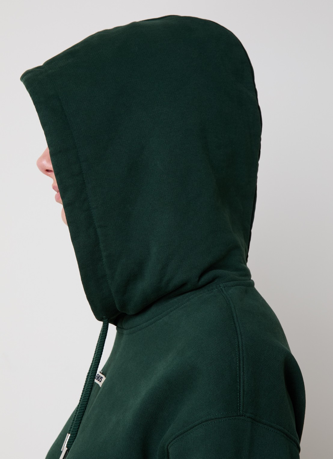 Jacquemus Hoodie met logo - detail 5 groen