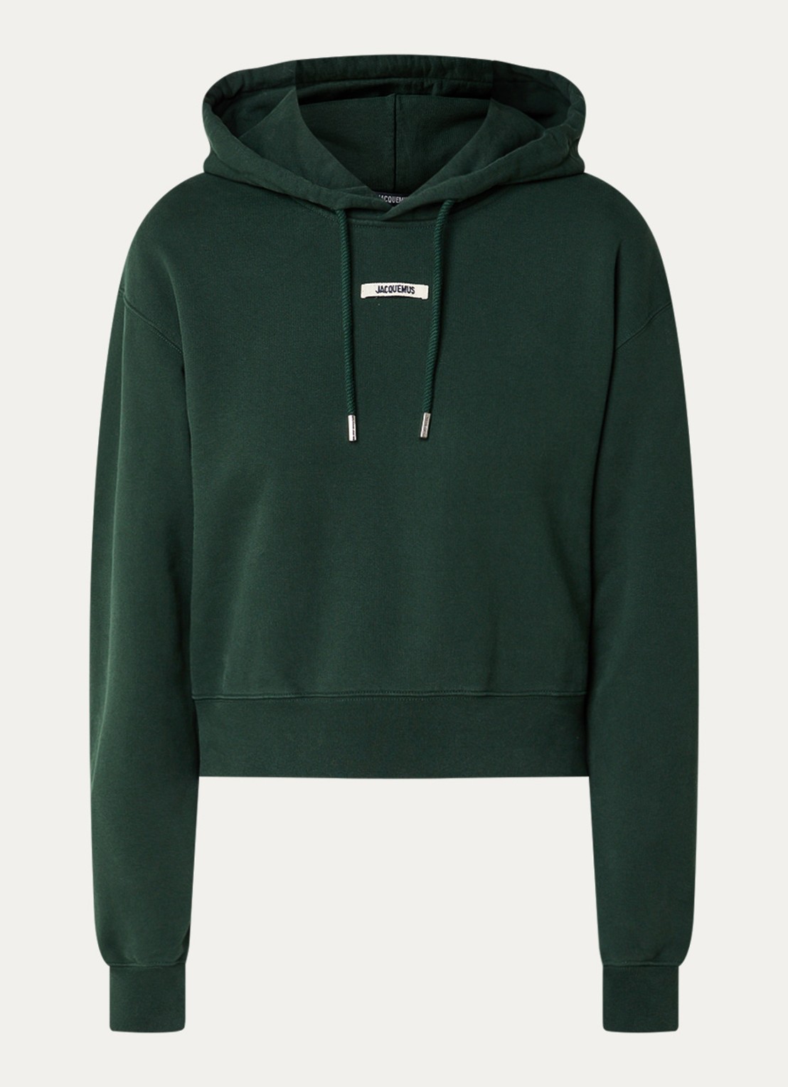 Jacquemus Hoodie met logo - voorkant 2 groen