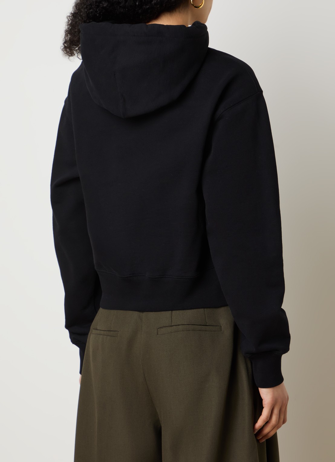 Jacquemus Hoodie met logo - achterkant zwart