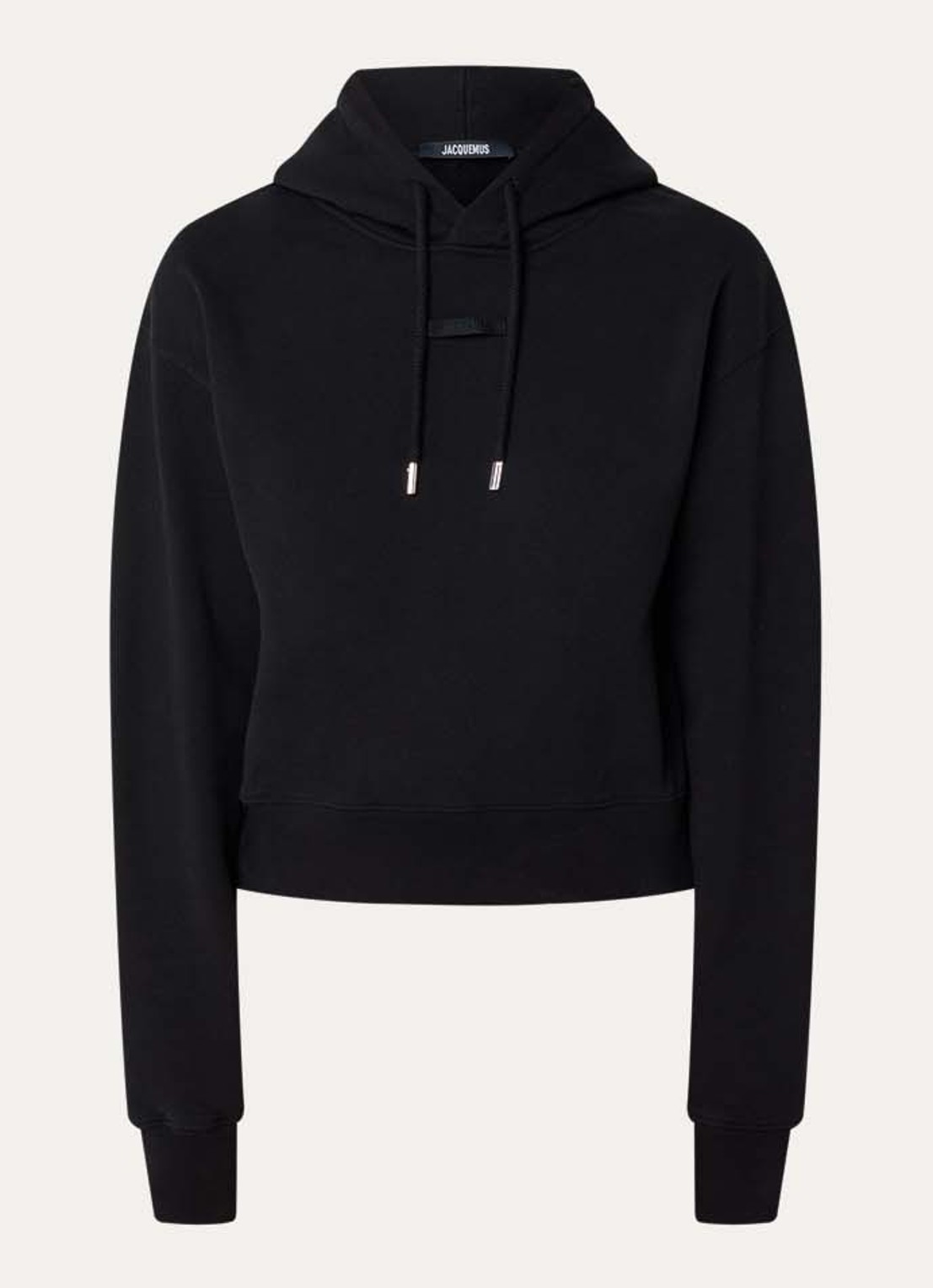 Jacquemus Hoodie met logo - voorkant 2 zwart