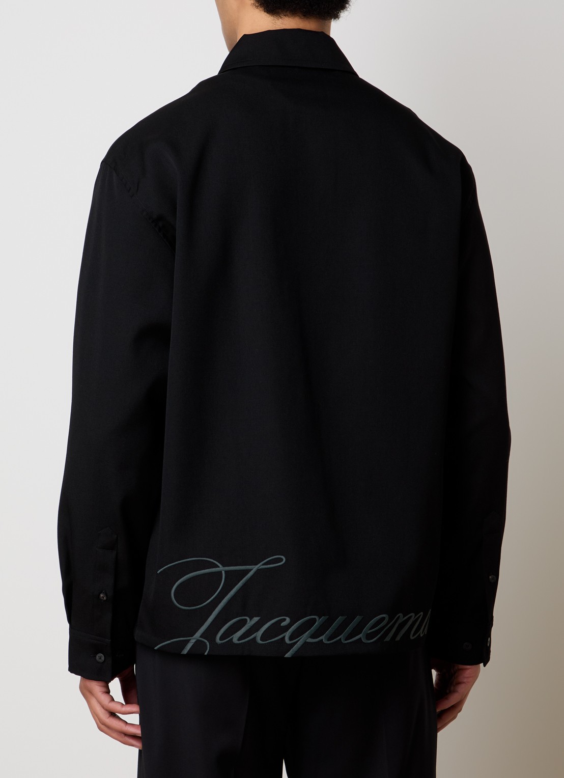 Jacquemus Jack van wol met borstzak - detail 3 zwart