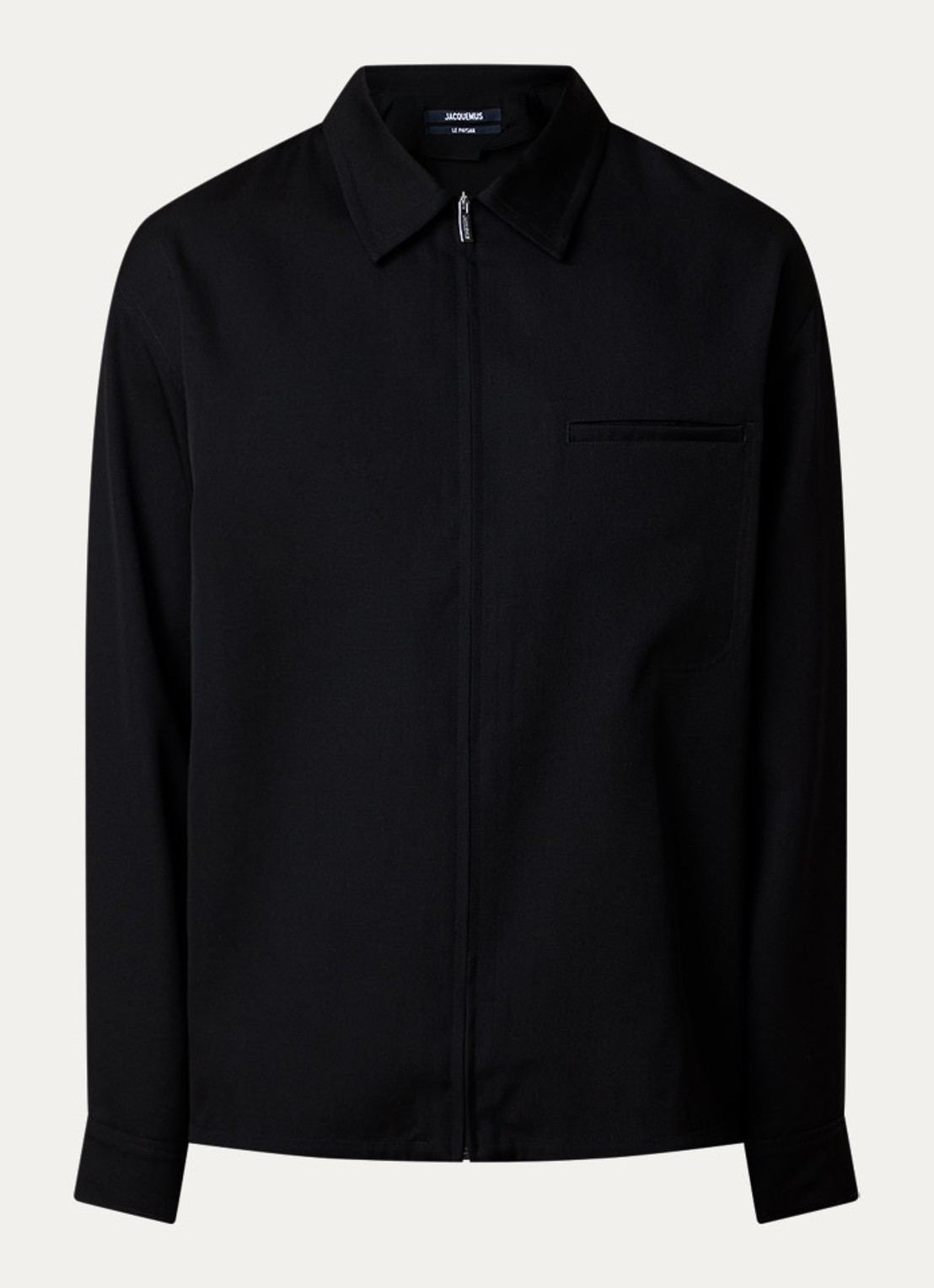 Jacquemus Jack van wol met borstzak - voorkant zwart
