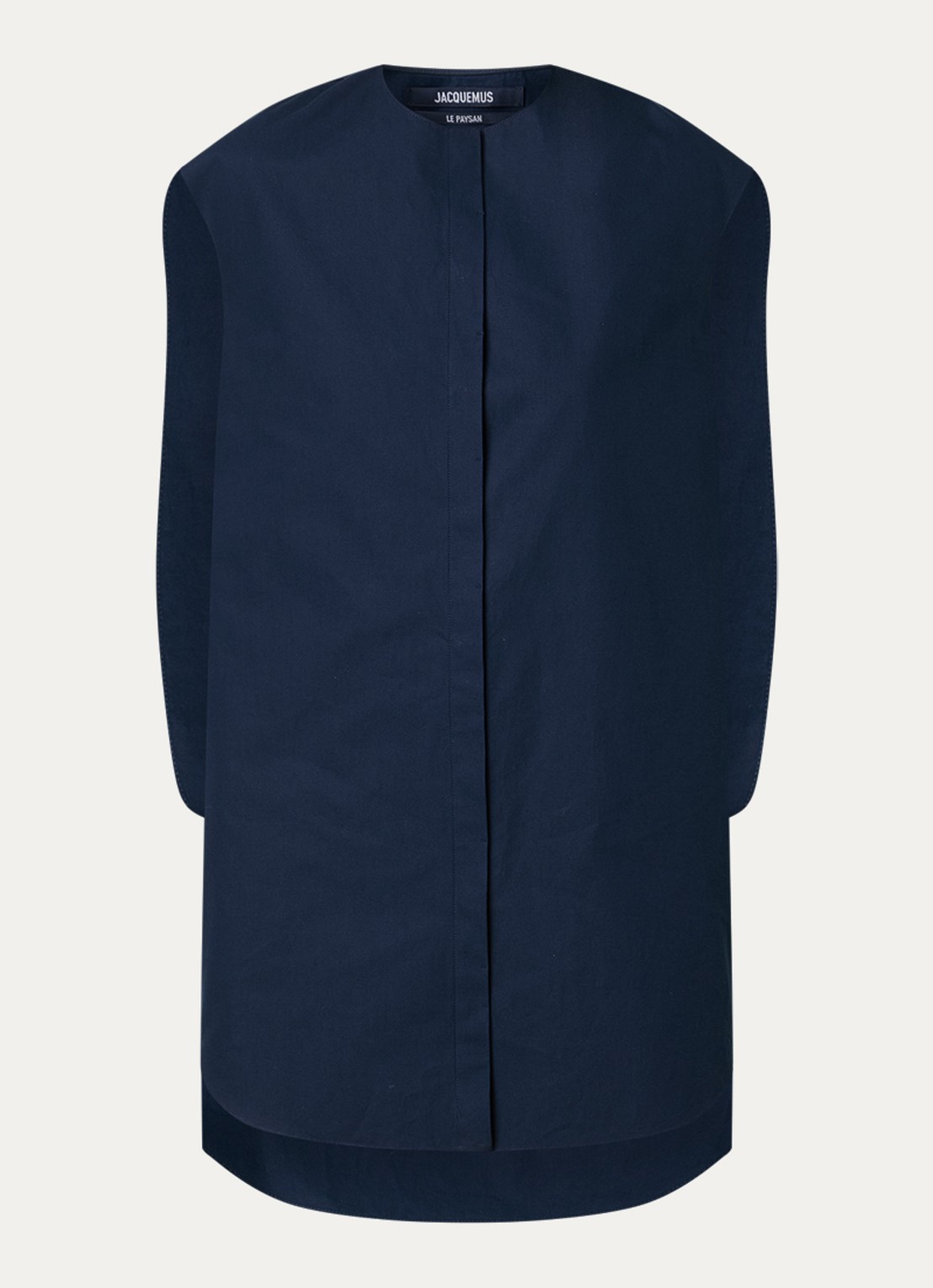 Jacquemus La Berlinglot mini blousejurk  - voorkant 4 donkerblauw