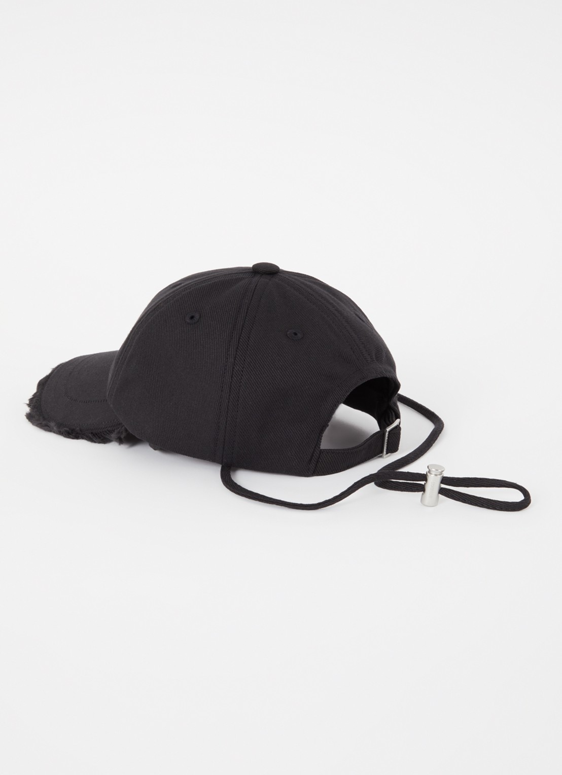 Jacquemus La Casquette Artichaut pet met logo - detail 2 zwart