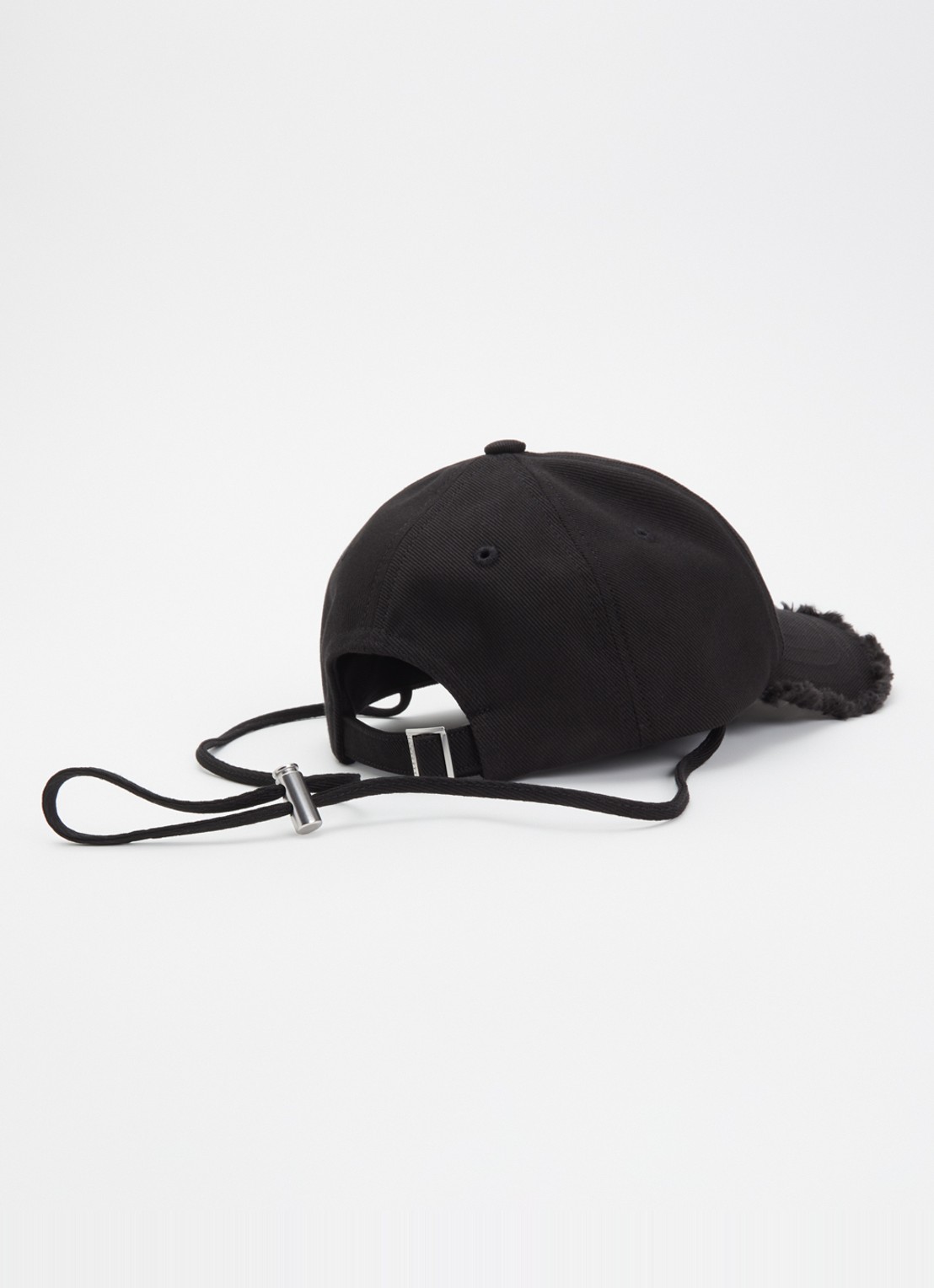 Jacquemus La Casquette Artichaut pet met logo - detail zwart