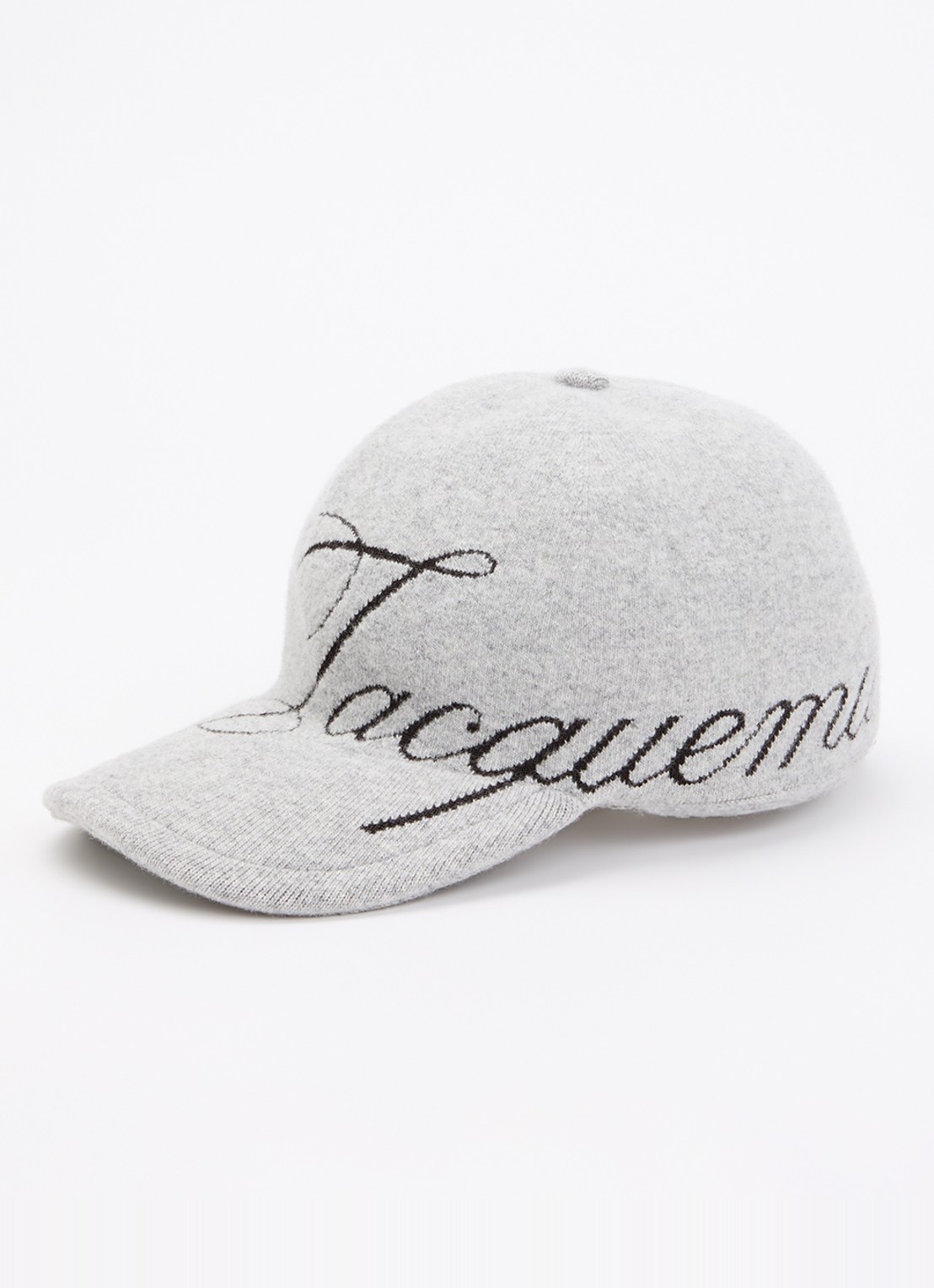 Jacquemus La Casquette Atelier pet met logo - voorkant grijsmele