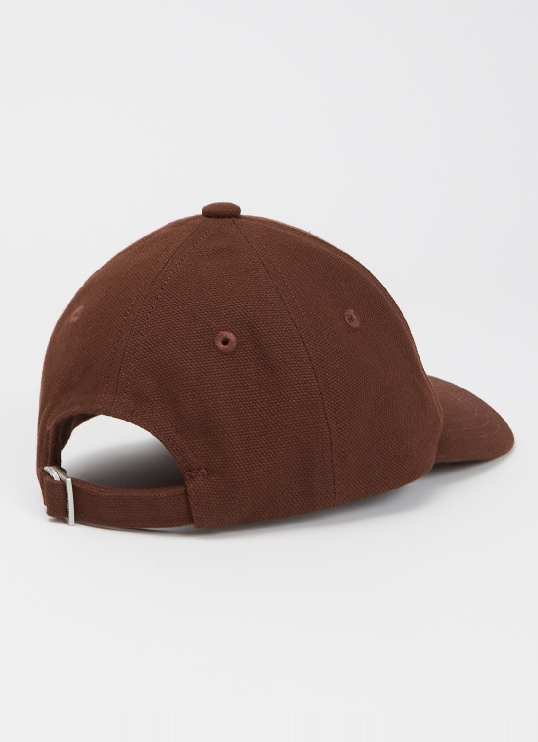 Jacquemus La casquette gadjo pet met logo - detail 3 hazelnootbruin