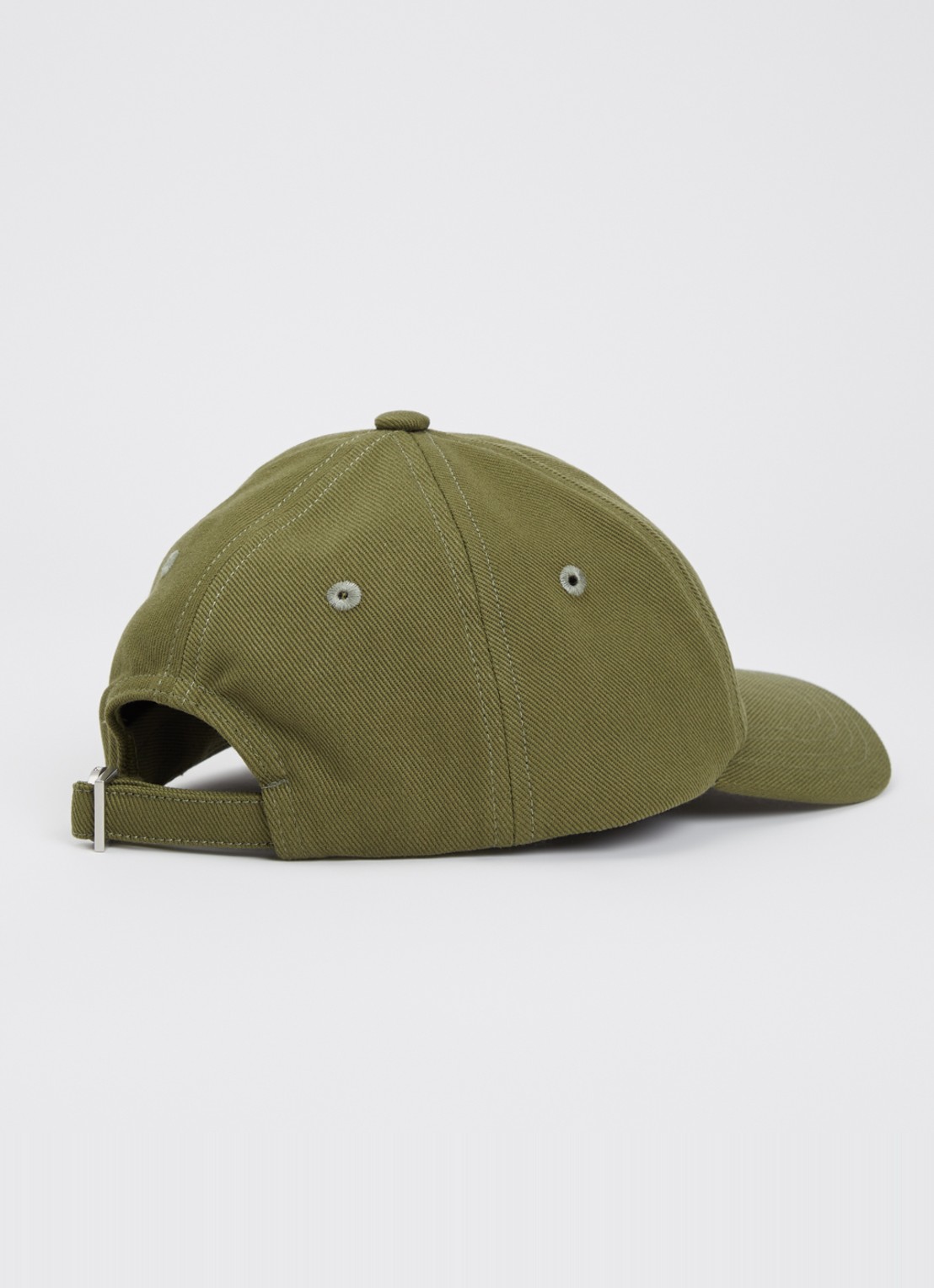 Jacquemus La Casquette Gadjo pet met logo - detail legergroen