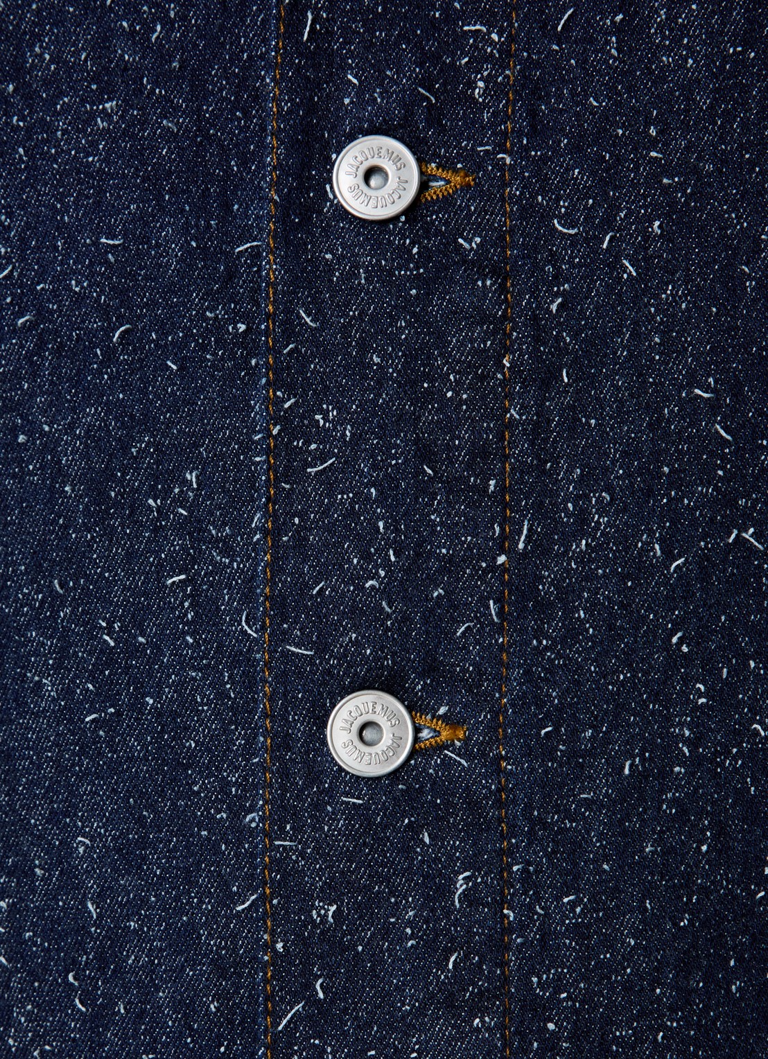 Jacquemus La Veste spijkerjas met structuur - detail 5 indigo
