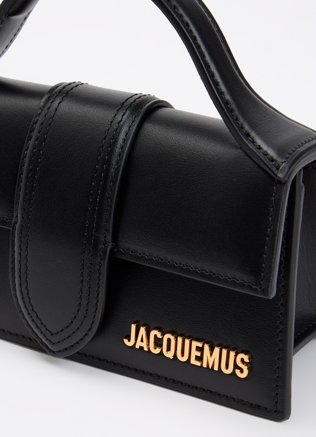 Jacquemus Le Bambino handtas van leer met afneembare schouderriem - detail 3 zwart