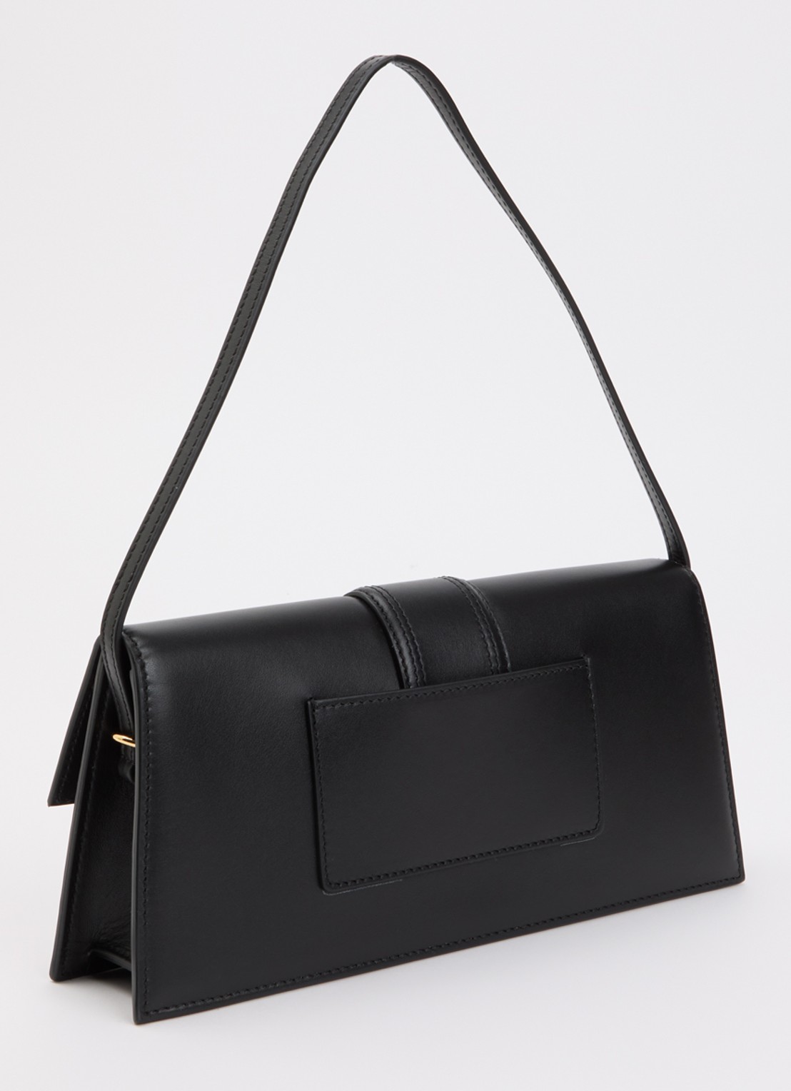 Jacquemus Le Bambino Long schoudertas van leer - achterkant 3 zwart