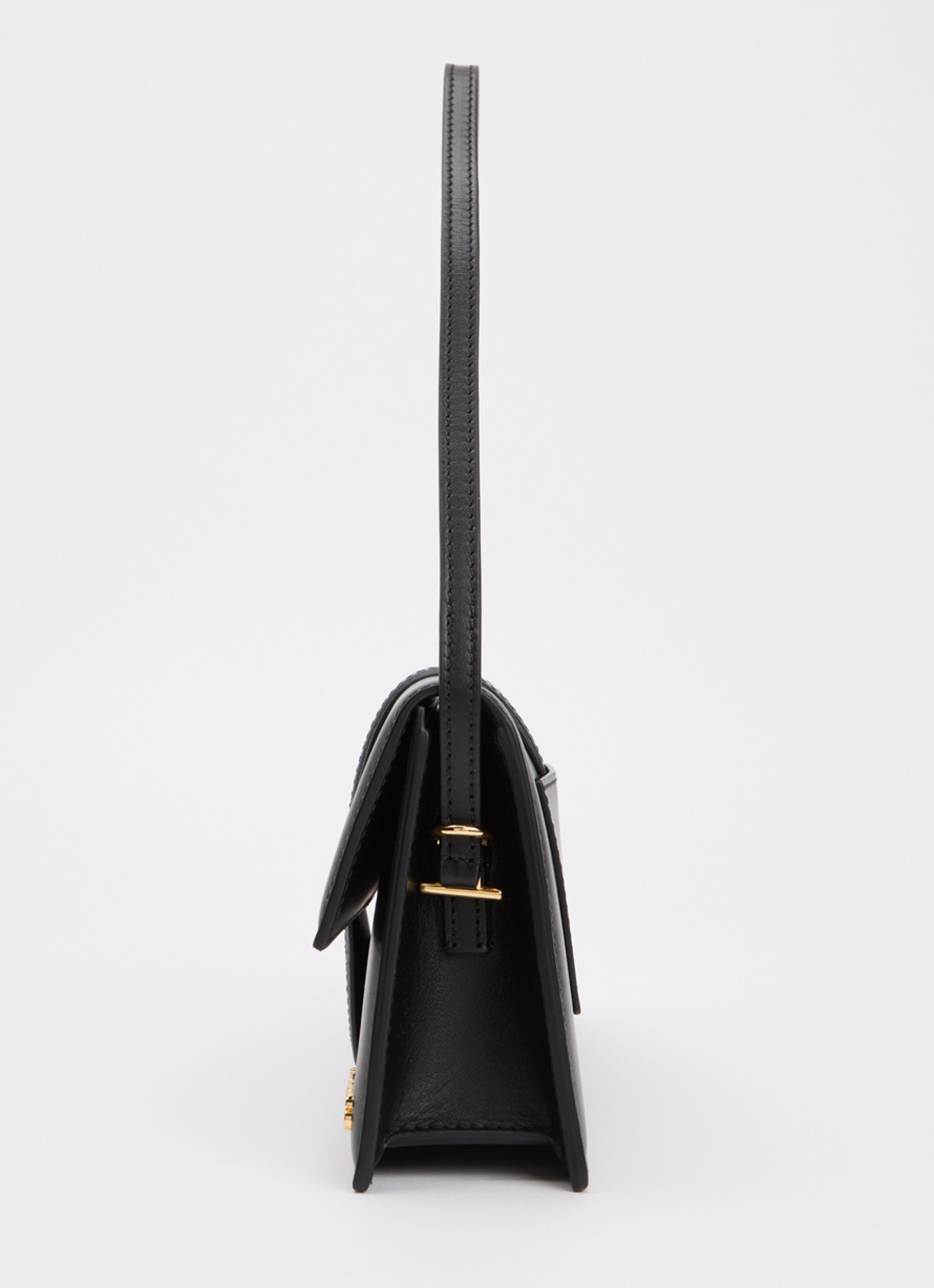 Jacquemus Le Bambino Long schoudertas van leer - detail 5 zwart