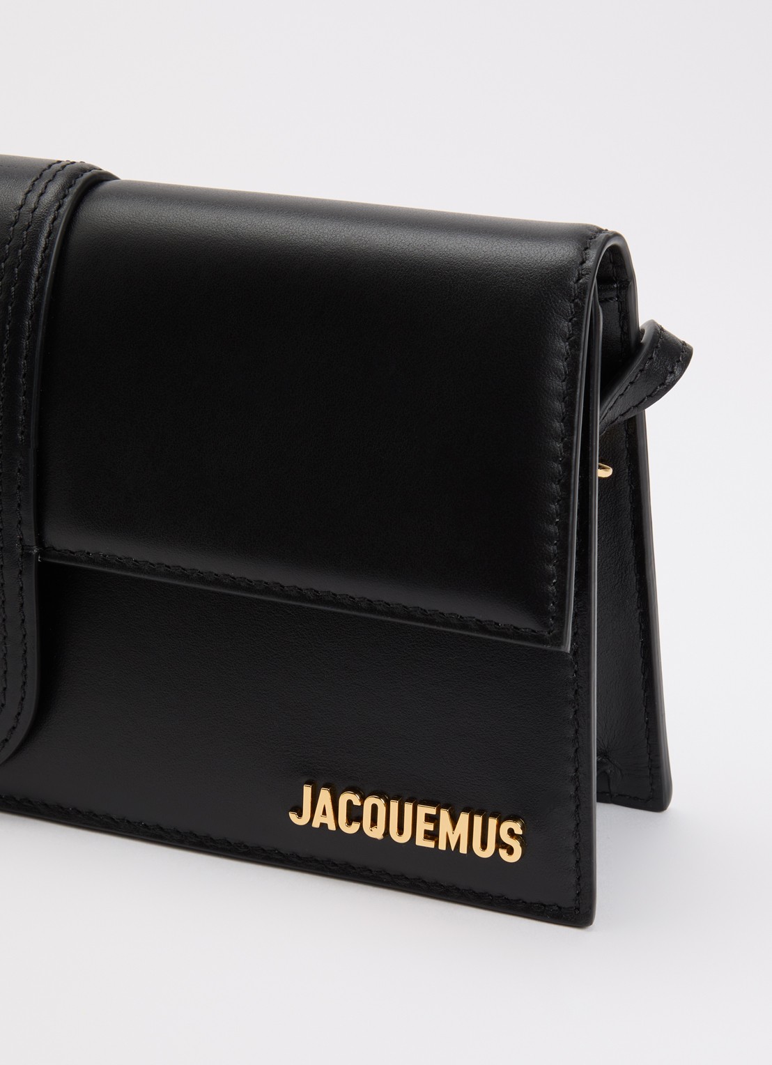 Jacquemus Le Bambino Long schoudertas van leer - detail 6 zwart