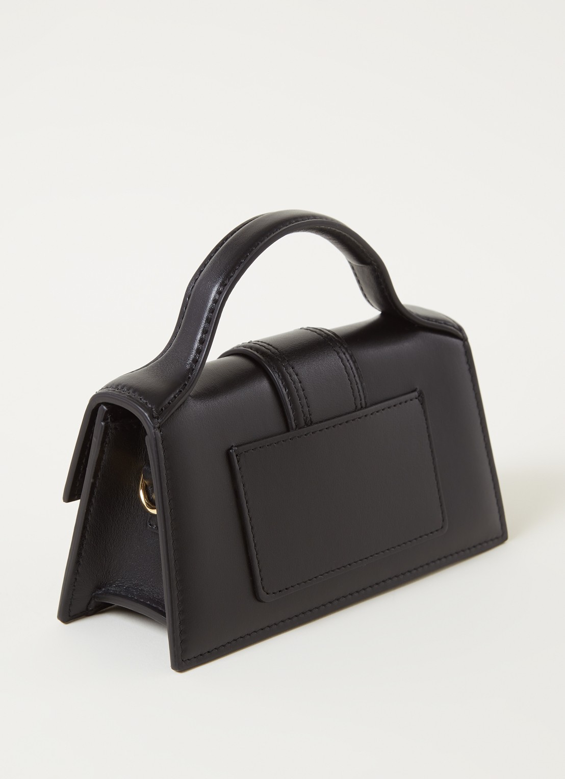 Jacquemus Le Bambino mini handtas van leer - achterkant 4 zwart
