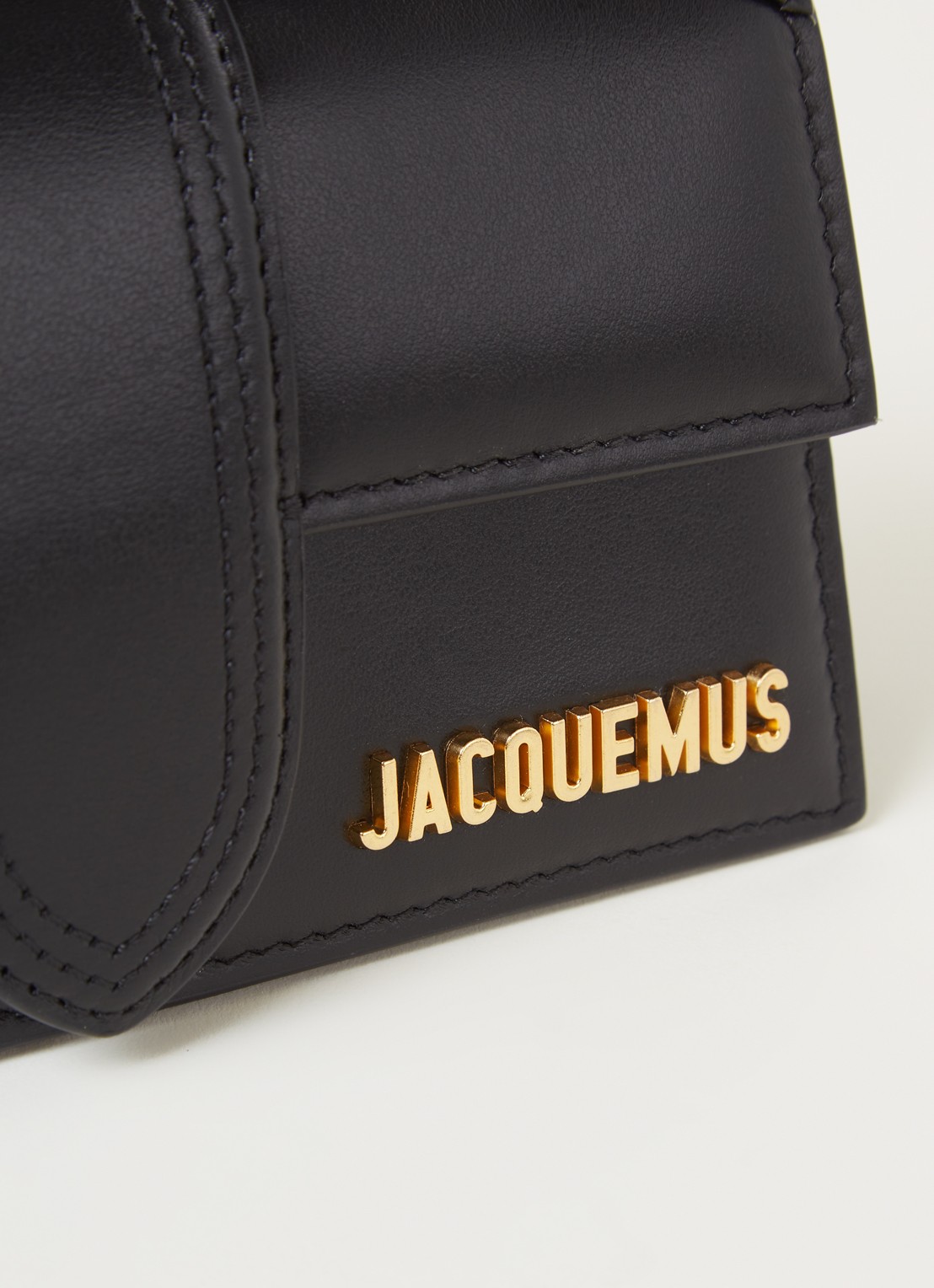 Jacquemus Le Bambino mini handtas van leer - detail 3 zwart