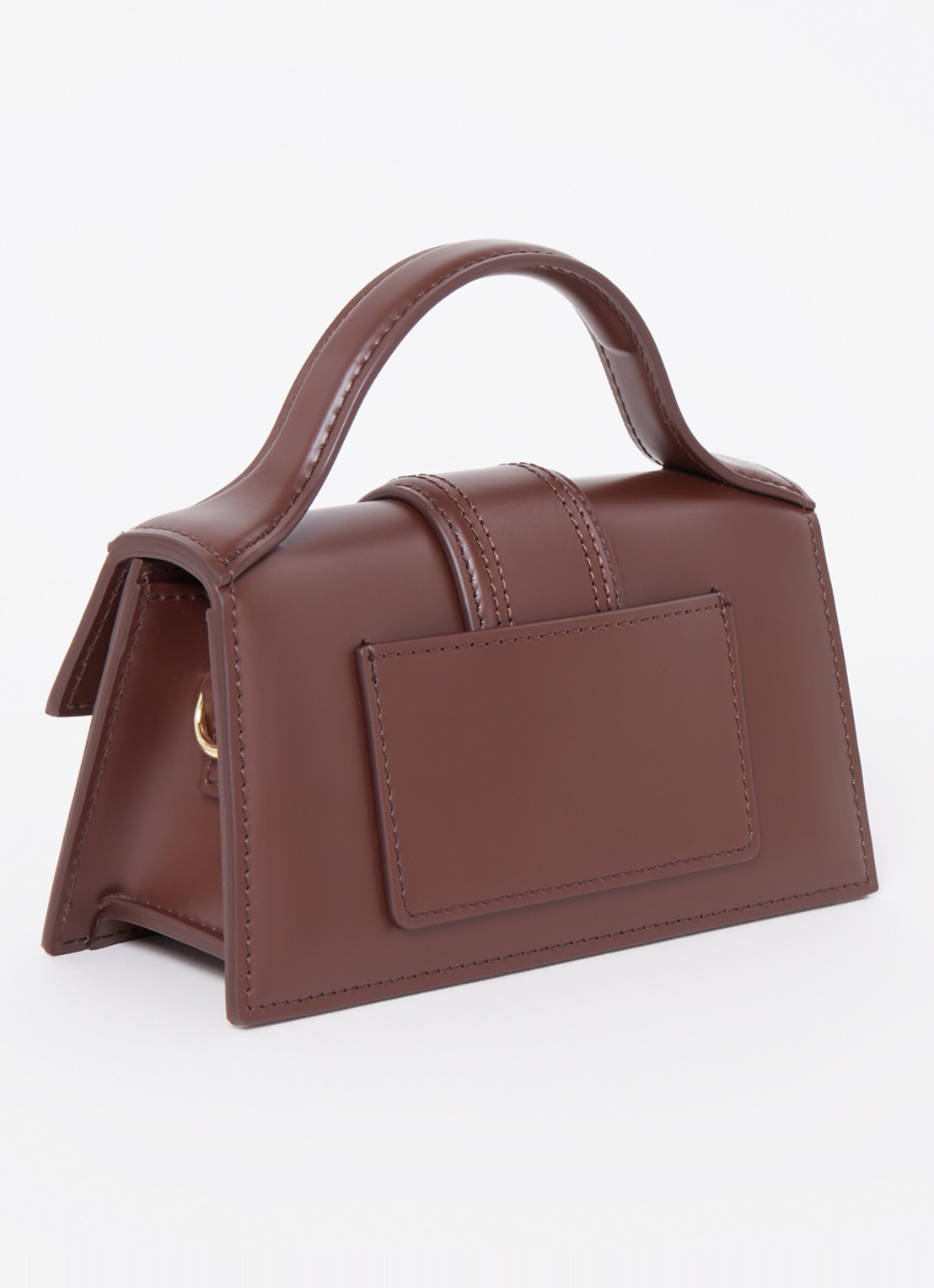 Jacquemus Le Bambino mini handtas van leer - achterkant 4 bruin