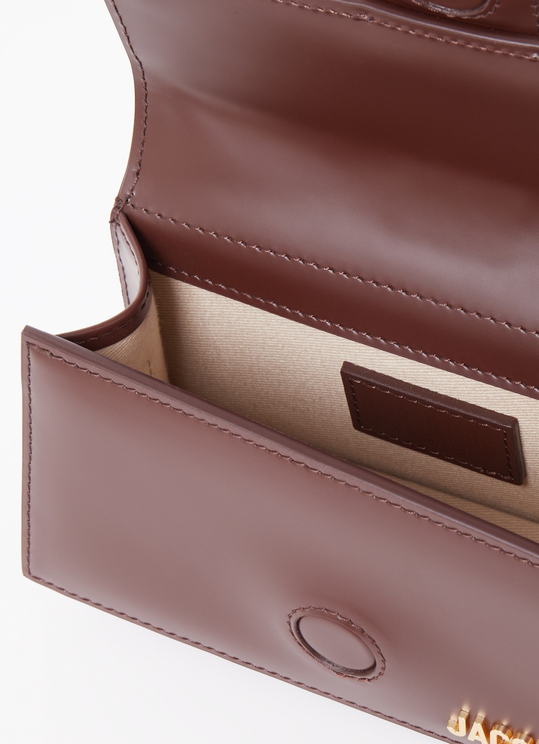 Jacquemus Le Bambino mini handtas van leer - detail 5 bruin