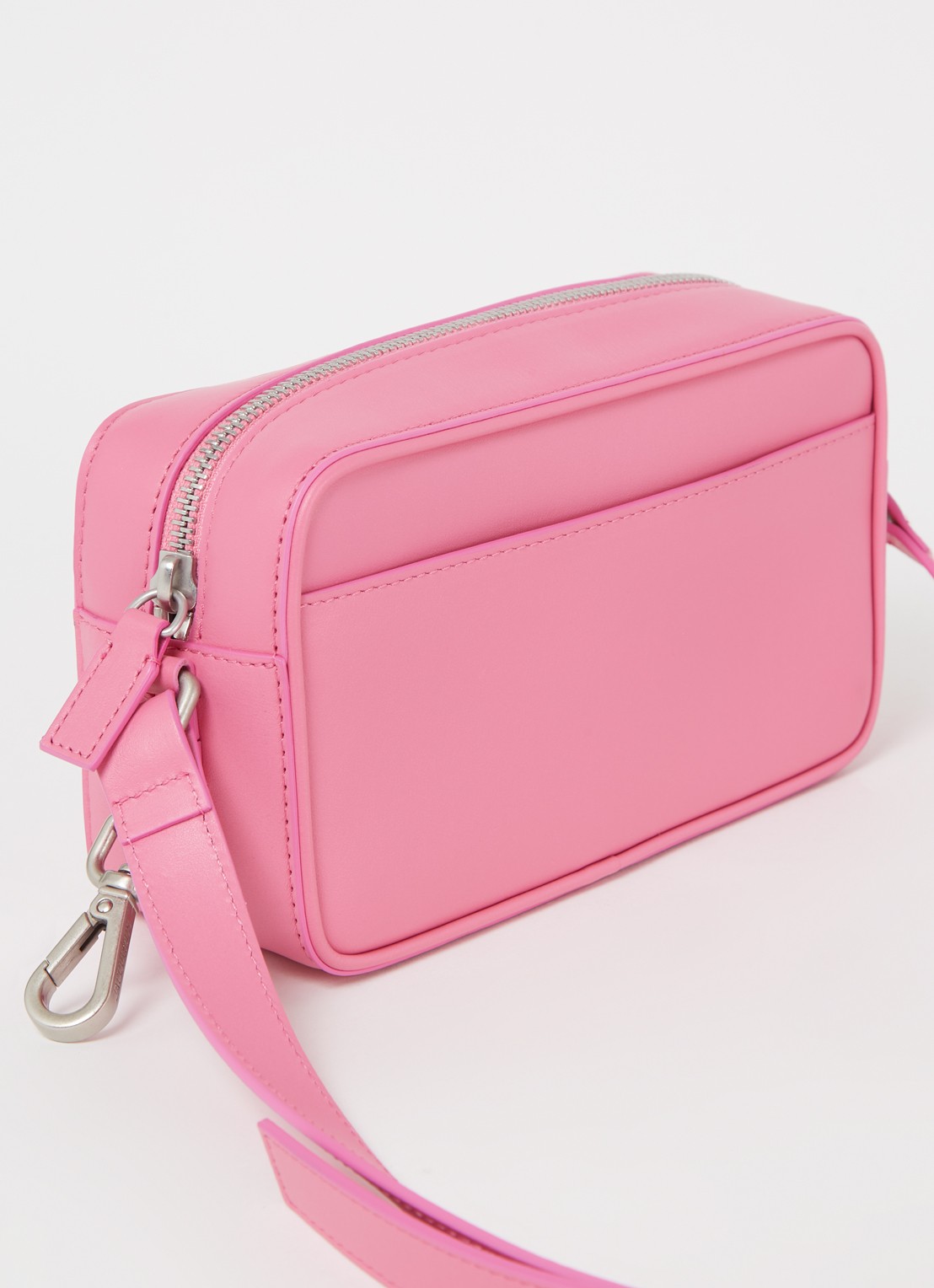 Jacquemus Le Baneto crossbodytas van leer - achterkant roze
