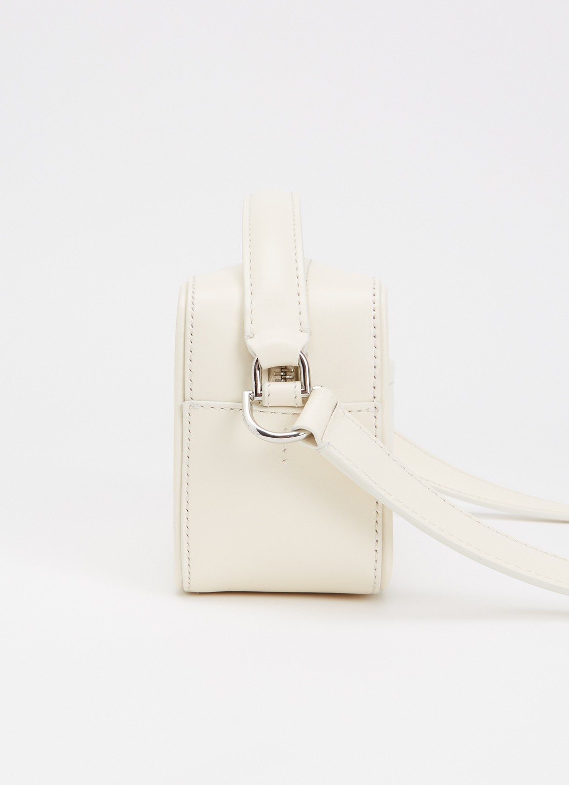 Jacquemus Le Baneto handtas met verstelbare schouderriem - detail 3 ivoor