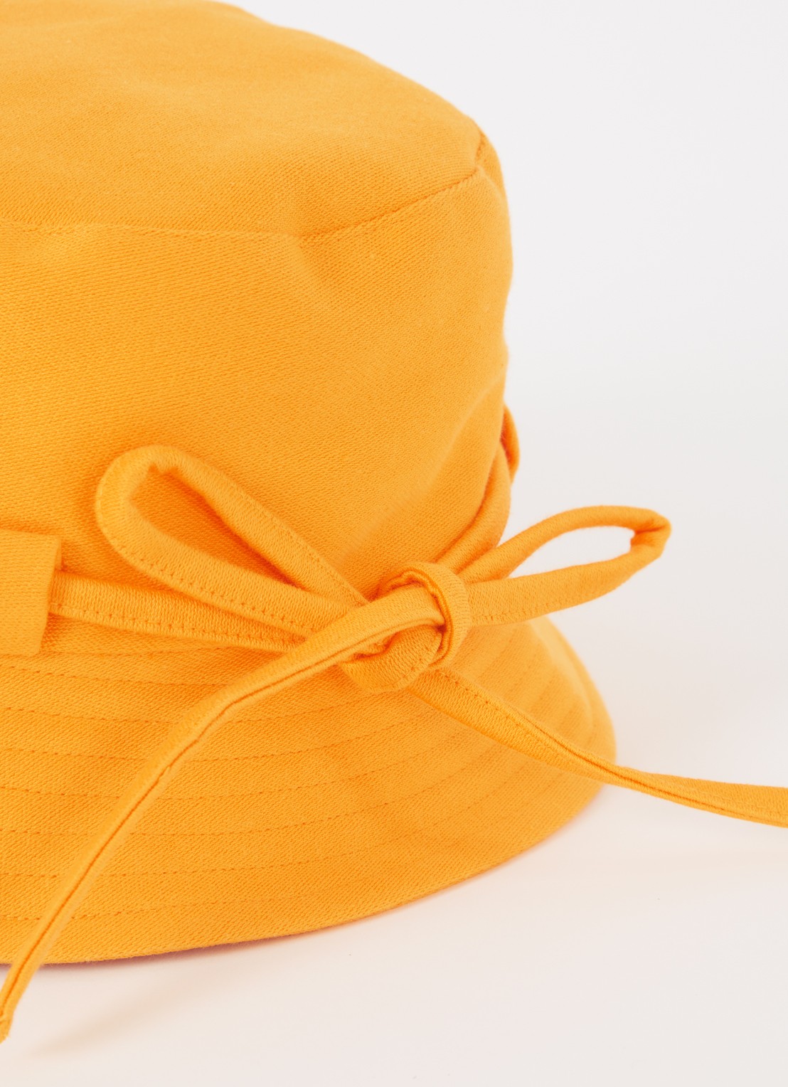 Jacquemus Le Bob Gadjo bucket hoed van canvas - detail 2 orange