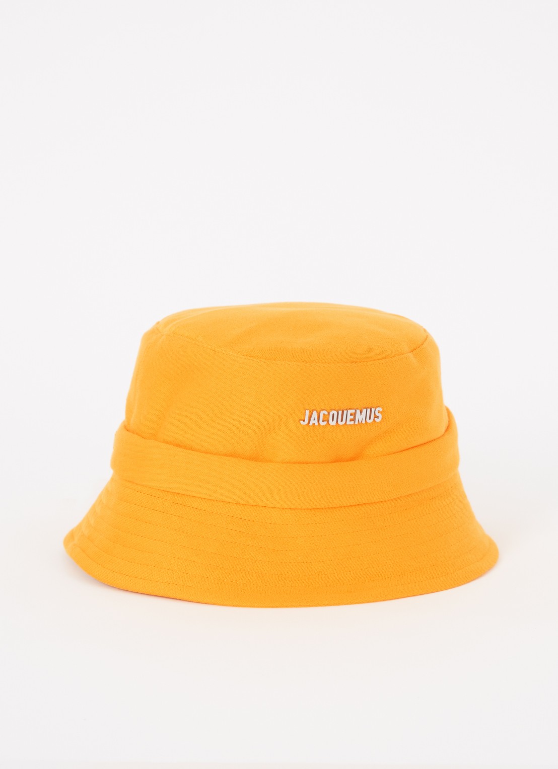 Jacquemus Le Bob Gadjo bucket hoed van canvas - voorkant orange