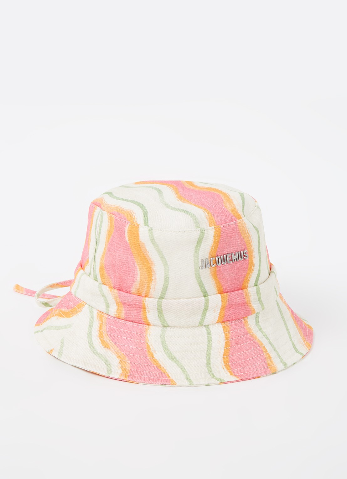 Jacquemus Le Bob Gadjo bucket hoed van canvas - voorkant roze
