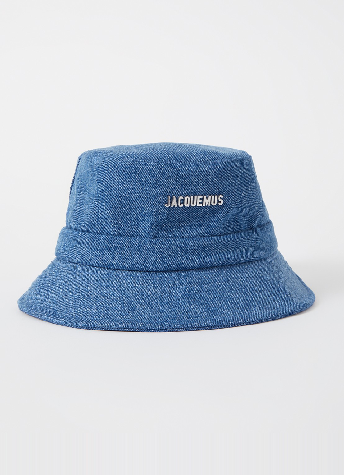 Jacquemus Le Bob Gadjo bucket hoed van canvas - voorkant indigo